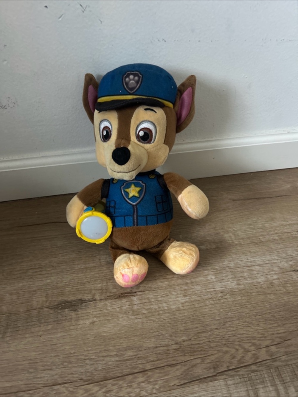 Paw Patrol Chase Plush - Blue and Brown Police Pup with Yellow Badge